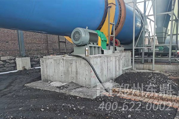山西朔州大型煤泥烘干機運行生產現場