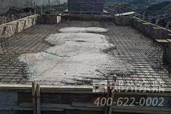 山西應縣煤泥烘干機基礎建設現場實拍