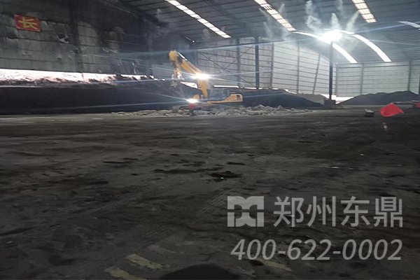 陜西咸陽煤泥烘干機項目基礎建設已經開始施工